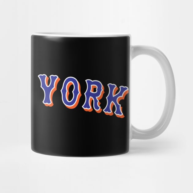 Los Mets de Nueva York - Black by bintburydesigns